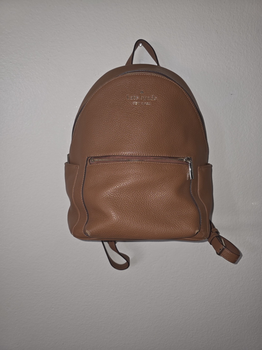 Kate Spade Brown Leather Backpack - Modern Men's Daypack